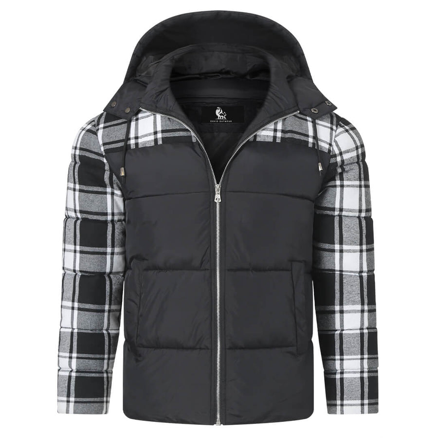 Plaid Puffer Jacket